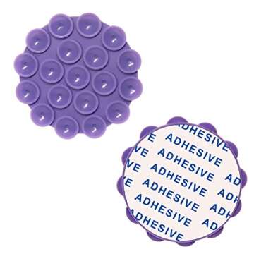 DGBGoo 5 PCS Suction Phone Case Adhesive Silicone Suction Cup Phone Holder Case for Hand Mobile Devices Mount (White)