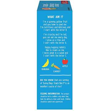 Earth's Best, Sesame Street Sunny Days Apple Snack Bars, (7-0.67 Oz) 4.69 Oz