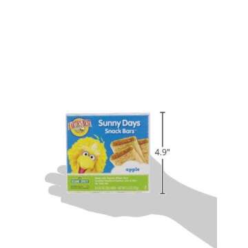 Earth's Best, Sesame Street Sunny Days Apple Snack Bars, (7-0.67 Oz) 4.69 Oz