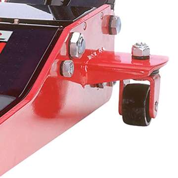 AFF 2 Ton Professional Heavy Duty Steel with 2 Piece Handle, Low Profile, Quick Lift Turner Service Floor Jack, 202T