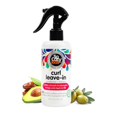 So Cozy Leave In Conditioner Spray for Kids - Gentle Detangler for Curly Hair