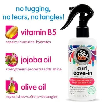 So Cozy Leave In Conditioner Spray for Kids Curly Hair