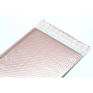 Rose Gold Bubble Mailers 8.5x12 Inch Self Seal