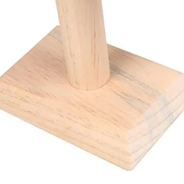 ChezMax Necklace Jewelry Display Jewelry Stand Hovering T-Bar Bracelet Holder for Home Organization, Wood