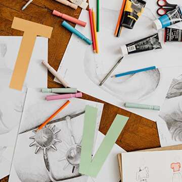 Wooden Letters 12 Inch, Wooden Letter 1/5 Inch Thickness Unfinished Large Wooden Letters for Crafts, Wall Decor, DIY Craft Projects, Wedding Birthday Party Home Decorations