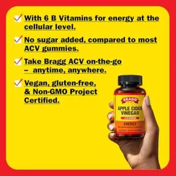 Bragg Apple Cider Vinegar Capsules for Energy Boost