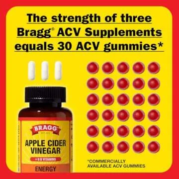 Bragg Apple Cider Vinegar Capsules for Energy Boost