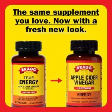 Bragg Apple Cider Vinegar Capsules for Energy Boost