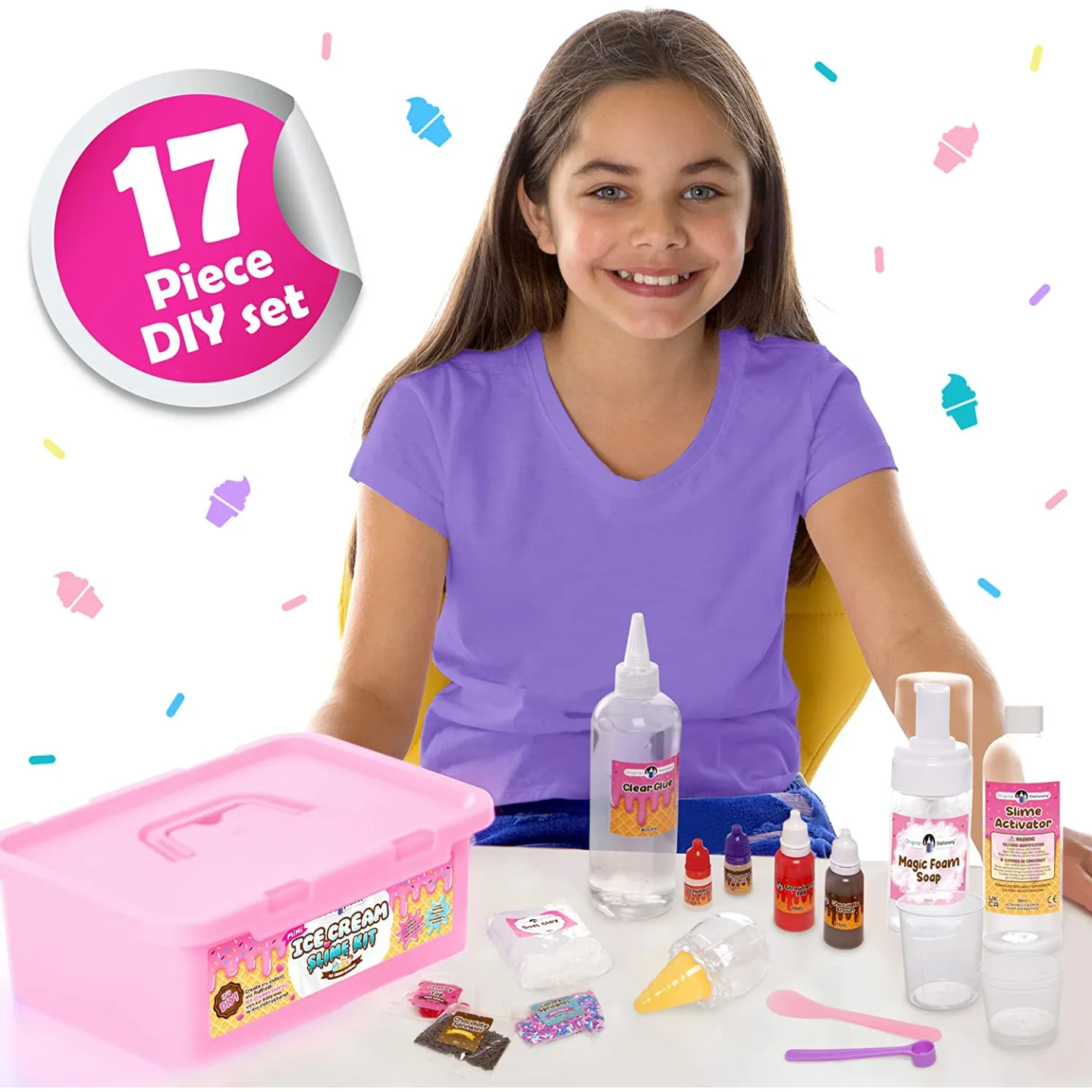 Mini Ice Cream Slime Kit for Girls