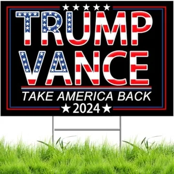 Trump Vance 2024 Yard Signs - Double-Sided Campaign Signs
