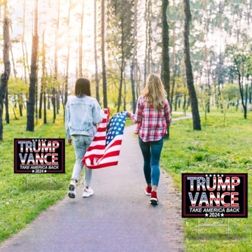 Trump Vance 2024 Yard Signs for Outdoor Displays