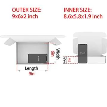 Lmuze Small Pink Shipping Boxes for Small Business Pack of 25-9x6x2 inches Cardboard Corrugated Mail...