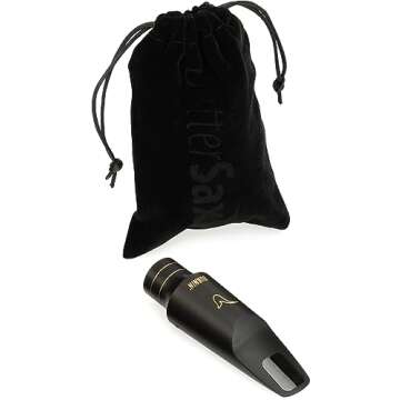 BetterSax Burnin’ Alto Saxophone Mouthpiece – Size 6, .105” Tip Opening. Precision-Crafted for...