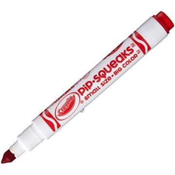 Crayola Pip-Squeaks Skinnies Washable Markers, Assorted Colors 16 ea (Pack of 2), 32 Count, Multicolor 32 Count