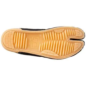 Marugo Company Inc. Men's Jikatabi Shoes 12 Claps 10 Black