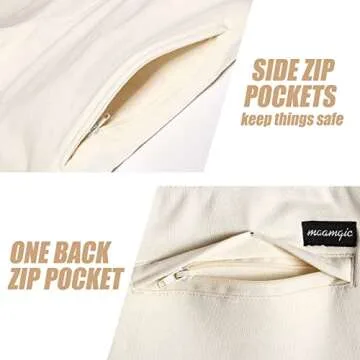 maamgic Mens Athletic Gym Shorts 5.5" Elastic Waist Casual Pajama Pocket Jogger Men Workout Short Pants Ivory X-Large