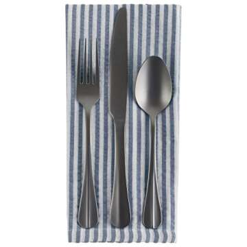 DII 100% Cotton Striped Napkin Set - 6 Piece