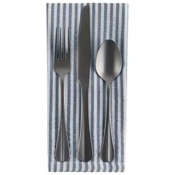 DII 100% Cotton Striped Napkin Set - 6 Piece