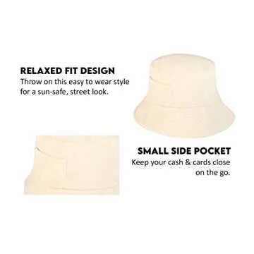 Stylish Lack of Color Women's Wave Terrycloth Bucket Hat