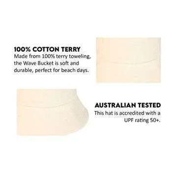 Stylish Lack of Color Women's Wave Terrycloth Bucket Hat