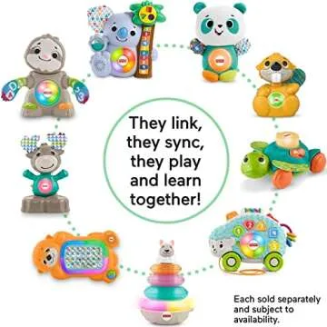Fisher-Price Baby Learning Toy Linkimals Counting Koala with Interactive Lights & Music for Infants Ages 9+ Months. Compatible Only with Linkimals Items