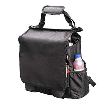 FoxBox Front Seat Organizers and Storage with Cover - Police Patrol Cab Passenger Seat Car Organizer...