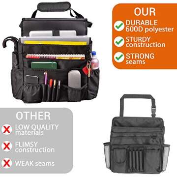 FoxBox Front Seat Organizers and Storage with Cover - Police Patrol Cab Passenger Seat Car Organizer - Law Pro Enforcement Organizer - Auto Car Office Organizer Front Seat - Truck Paper Caddy