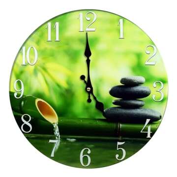 Sea Creations Glass Wall Clock - Coastal, Nautical, and Beach Themed | Decorative and Aesthetic Time...