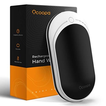 OCOOPA Hand Warmers Portable, 1-Pack 5200mAh Rechargeable Hand Warmer, Electric, Quick Heating, Grea...