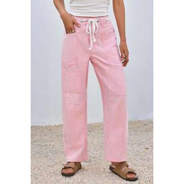 Stylish PLNOTME Women's Wide Leg Patchwork Jeans