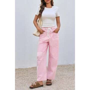 Stylish PLNOTME Women's Wide Leg Patchwork Jeans