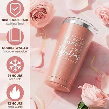 Birthday Gifts for Women Friendship, Rose Relaxing Spa Gifts Basket Set for Women, Self Care Gift Unique Happy Birthday Gifts Idea for Mom Her Best Friend Sister Wife Girlfriend Coworker Teacher Nurse