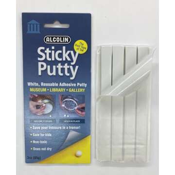 3oz Sticky Putty Reusable Museum & Gallery Quality Adhesive Putty, Won't Dry Out
