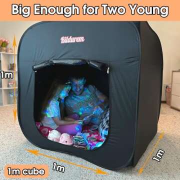 Sensory Tent for Kids - Blackout Play Tent for Focus