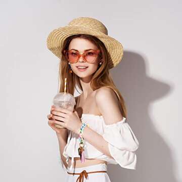 Pemilosci Keychain Bracelet Wristlet Stylish Acrylic Key Ring for Women House Car Keys Keychain Wristlet with Leather Tassel Bag Charm Pendant Keychain (Colorful)…