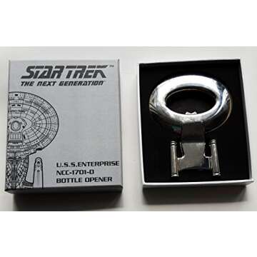 Brothers Star Trek: The Next Generation: USS Enterprise NCC 1701-D Chrome Bottle Opener
