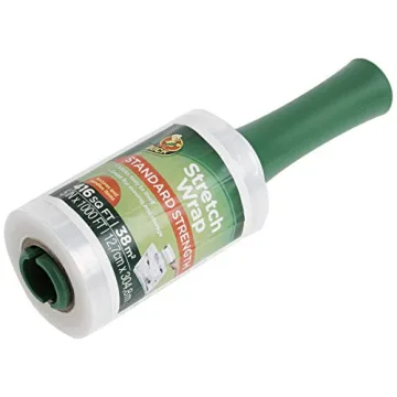 Duck Brand Stretch Wrap Roll, 1000 Feet, Clear Plastic