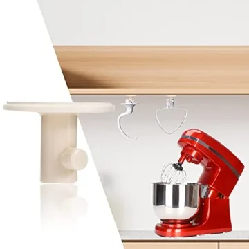 Effortless Kitchen Storage with 4 Mixer Attachment Holders