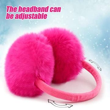 FSTEOE Plush Winter Ear Muffs for Women Stylish Comfort