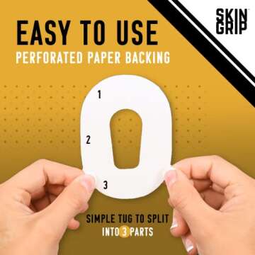 Skin Grip MAX Adhesive Patches for Dexcom G6 CGM – Pre-Cut, Non-Fraying, Extreme Adhesive Medical Tape – Continuous Glucose Monitor Sensor Cover, Waterproof & Sweatproof for 10-14 Days – 10 Pack, Tan