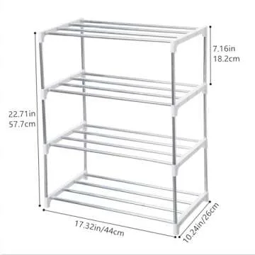 Jucaifu Stackable Small Shoe Rack - Space Saving Design
