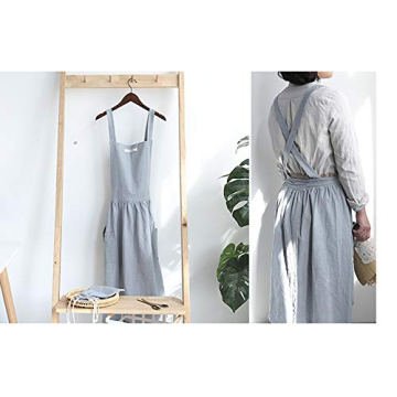 Losofar Vintage Apron for Women and Girls with Pockets