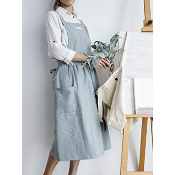 Losofar Vintage Apron for Women and Girls with Pockets