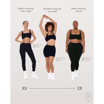 PAVOI ACTIVE Curve Hem Scoop Neck Sports Bra - Stylish Comfort