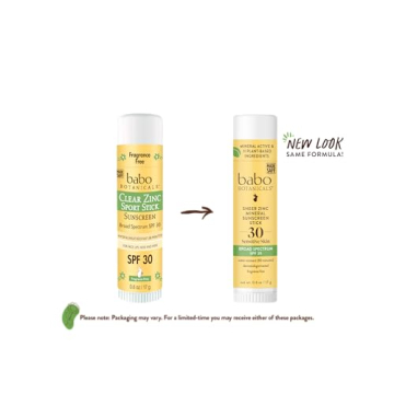 Babo Botanicals SPF30 Sunscreen Stick - Safe, Eco-Friendly Protection