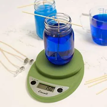 Escali Primo Digital Food Scale Multi-Functional Kitchen Scale and Baking Scale for Precise Weight Measuring and Portion Control, 8.5 x 6 x 1.5 inches, Tarragon Green