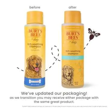 Burt's Bees for Pets Itch Soothing Shampoo with Honeysuckle, 95% Natural Origin Formulas, Dog Shampoo for Itchy Dogs, Dog Shampoo Itchy Skin Relief, 16 oz