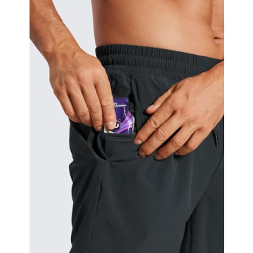 CRZ YOGA Men's 2 in 1 Running Shorts Quick Dry