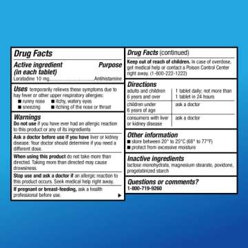 Amazon Basic Care 24-Hour Allergy Relief Loratadine 10 mg