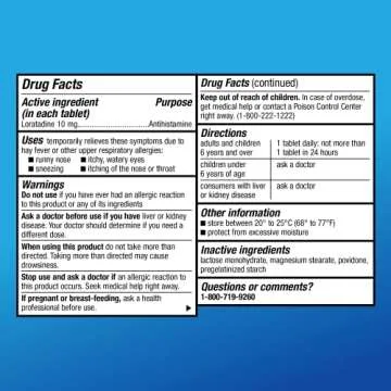 Amazon Basic Care 24-Hour Allergy Relief Loratadine 10 mg